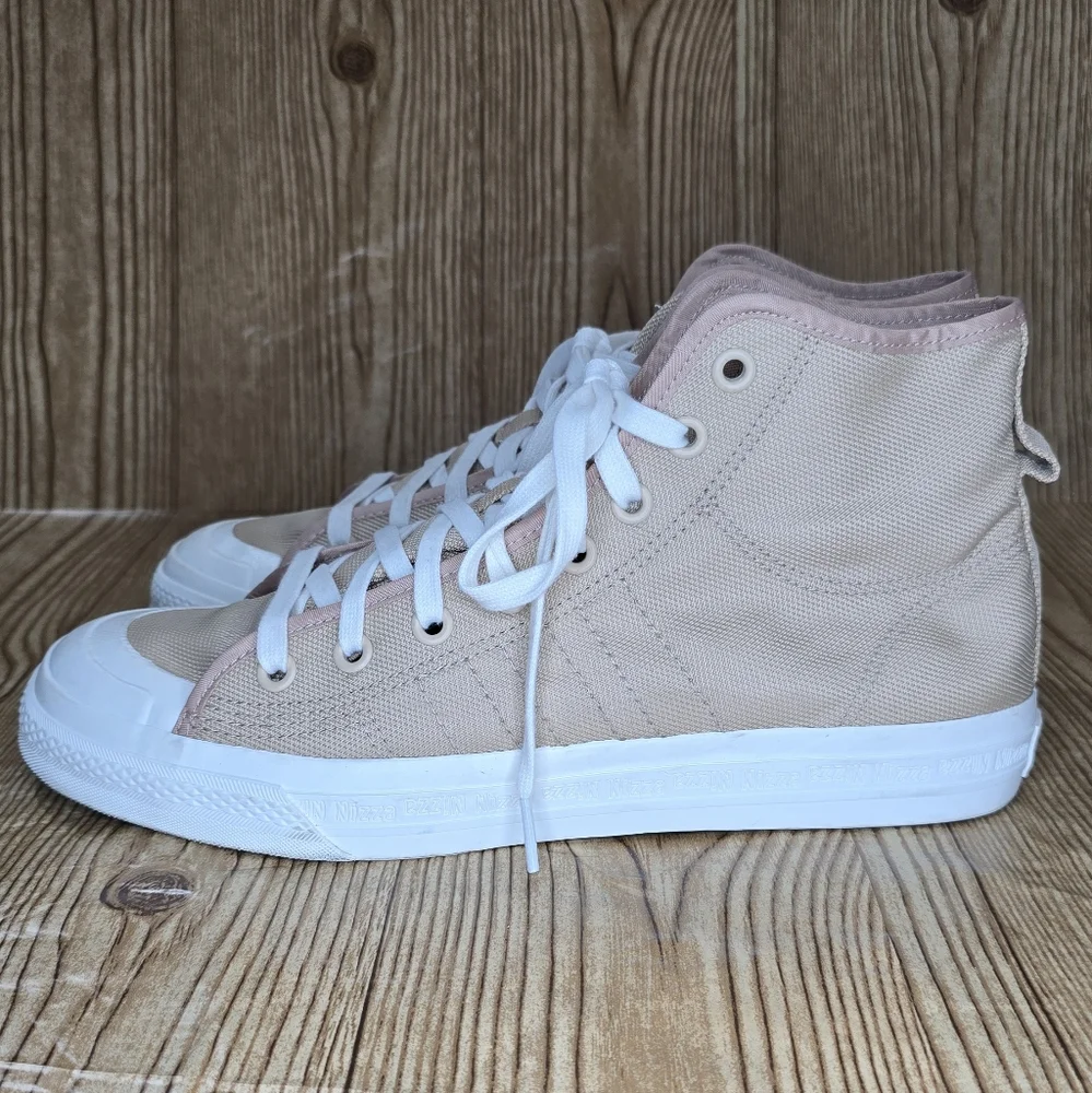 Men’s Adidas Nizza “Pale Nude” High‎ Tol Sneakers Size 11